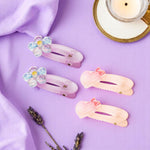 Load image into Gallery viewer, Hair Clips for Girls Pastel Purple & Pink Alligator Hair Pins Set of 4
