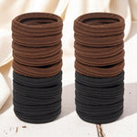 Load image into Gallery viewer, Radhu & Kabby Premium Hair Ties | Set of 20 Black & Brown | Gentle Grip, Long-Lasting & Suitable for All Hair Types