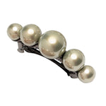 Load image into Gallery viewer, Raddu & Kabby Glossy Green Pearl Barrette | Perfect for Parties, Weddings & Daily Fashion Styling