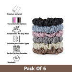 Load image into Gallery viewer, Shiny Satin Scrunchies Set – Soft, Durable & Stylish Hair Ties (6 Colors)