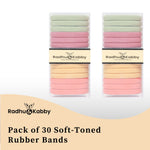 Load image into Gallery viewer, Radhu & Kabby Rubber Bands for Women & Girls | Strong Ponytail Holders for Thick & Thin Hair | Everyday Hair Accessories