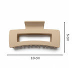 Load image into Gallery viewer, Radhu & Kabby Matte Rectangular Hair Claw Clip for Women/Girls | Set of 4 Minimal Everyday Hair Accessory