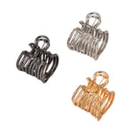 Load image into Gallery viewer, Spiral Hair Claw Clips for Women – Gold, Silver, Black Pack of 3