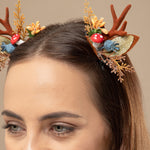 Load image into Gallery viewer, Xmas Reindeer Antler Hair Clip 1 Pair