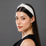 Load image into Gallery viewer, Radhu & Kabby Set of 3 Neutral Shade Knot Hairbands | Stylish Headbands for Women/Girls