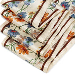 Load image into Gallery viewer, Ivory Floral Silk Scarf for Women | Lightweight Elegant Neck Accessory