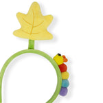 Load image into Gallery viewer, Hairband for Kids - Plush Caterpillar & Yellow Leaf Design 1 Piece