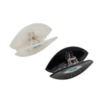 Load image into Gallery viewer, Set of 2 Evil Eye Decorative Claw Clips – Black & White Resin Accent