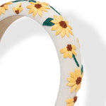 Load image into Gallery viewer, Radhu & Kabby Handmade Sunflower Embroidered Hairband for Women & Girls