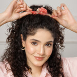 Load image into Gallery viewer, Radhu & Kabby Trendy Hair scrunchies for Girls/Women | Anti-Hair Breakage | Set of 6 Multicolor Hair Ties for All Occasions