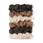 Load image into Gallery viewer, Radhu & Kabby Polyester Hair Scrunchies for Women | Set of 6 Elegant Neutral Shades | Hair Ties for Everyday & Special Occasions