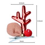 Load image into Gallery viewer, Christmas Reindeer Hair Clips - Cute and Festive Hair Accessories 1 Pair