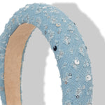 Load image into Gallery viewer, Radhu & Kabby Pack of 2 Denim Hairbands | Stylish Handmade Hair Accessories for Girls & Women