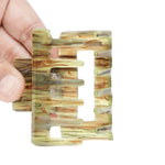 Load image into Gallery viewer, Radhu & Kabby Large Marble Finish Hair Clutcher Clips | Set of 3 Rectangle Claws in Multicolor Tones | Strong Grip for Thick Hair | Stylish Daily Hair Accessories