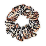Load image into Gallery viewer, Animal Print Satin Scrunchies & Claw Clips Combo for Women | Stylish Hair Accessories