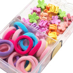 Load image into Gallery viewer, Kids Hair Accessories Set - Hair Ties & Clips in a Box