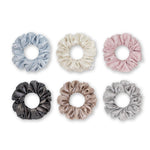 Load image into Gallery viewer, Radhu & Kabby Hair Scrunchies for Girls/Women | Set of 6 Soft & Elegant Elastic Hair Ties | Stylish & Durable Accessories for Ponytails, Buns & Updos