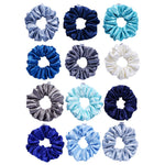 Load image into Gallery viewer, Satin Hair Scrunchies for Girls and Women Pack of 12