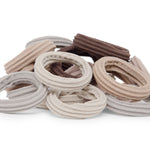Load image into Gallery viewer, Radhu & Kabby Premium Hair Rubber Bands | Pack of 20 Neutral Shades | Gentle & Stretchable