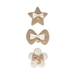 Load image into Gallery viewer, Radhu & Kabby Decorative Hair Clips for Girls | Set of 3 in Different Shapes – Star, Bow & Flower