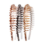 Load image into Gallery viewer, Radhu & Kabby Wavy Hairbands for Women | Stylish Tortoise Shell Design | Fancy Hair Accessories | Pack of 3