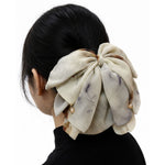 Load image into Gallery viewer, Radhu & Kabby Elegant Fabric Hair Claw Clip with Soft Abstract Print for Girl & Women