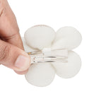 Load image into Gallery viewer, Radhu & Kabby Flower Hair Clips for Girls | Set of 3 Soft Floral Accessories in Neutral Tones