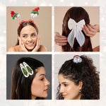 Load image into Gallery viewer, Radhu & Kabby Christmas Special Hair Accessories Box | Kids & Women Festive Styling Set
