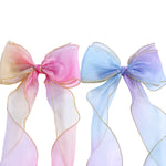 Load image into Gallery viewer, Hair Bow Clips Long Ribbon Perfect for Any Occasion Set of 2