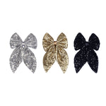 Load image into Gallery viewer, Stylish Hair Bow Clip for Women/Girls Golden Colour Set of 1