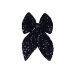 Load image into Gallery viewer, Handmade Hair Bow Clip for All Occasions Black Colour Set of 1