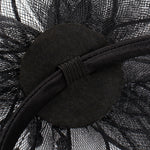 Load image into Gallery viewer, Radhu & Kabby Fascinator Hat for Girls/Women | Set of 1 Black Hat with Pearl Design | Includes Alligator Clip & Headband