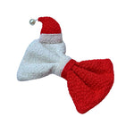 Load image into Gallery viewer, Santa Hat Style Hair Bow Xmas Accessory for Girls & Women - Red & White Design 1 Pcs