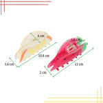 Load image into Gallery viewer, Strawberry & Orange Hair Claw Clips Clutcher Set of 2