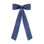 Load image into Gallery viewer, Radhu & Kabby Pack of 3 Sparkly Long Tail Hair Bows for Women & Girls