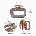 Load image into Gallery viewer, Glitter Hair Claw Clips – Sparkly Black & Beige Clutchers Set of 2