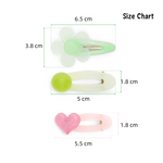 Load image into Gallery viewer, Girls' Hair Clips in Pastel Pink & Green Pack of 4