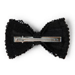 Load image into Gallery viewer, Crystal Beaded Hair Bows Black & Pink Hair Clips for Women Set of 2