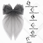 Load image into Gallery viewer, Hair Bow Pins for Girls White & Black Set of 2