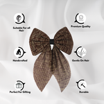 Load image into Gallery viewer, Hair Bow for Women Brown Colour Pack of 1