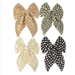Load image into Gallery viewer, Hairbow Clips Stylish Sequin Mesh Hairpins Multicolour Set of 4