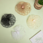 Load image into Gallery viewer, Radhu & Kabby Stylish Fascinator Hat for Girls/Women | Mesh & Pearl Detailing | For Special Events