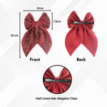 Load image into Gallery viewer, Hair Bow For Women/Girls Pack of 1 Maroon Colour
