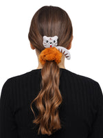 Load image into Gallery viewer, Cat Scrunchies for Kids - Hair Accessories Pack of 2