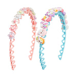 Load image into Gallery viewer, Hairbands With Cute Flower & Character For Girls Set of 2