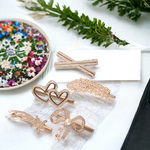 Load image into Gallery viewer, Rhinestone & Pearl Hair Clips Perfect for Any Occasion Set of 5