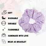 Load image into Gallery viewer, Hair Scrunchies Colourful Elastic Ties Combo Pack of 4