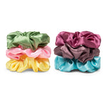 Load image into Gallery viewer, Stylish Hair Scrunchies Colourful Combo Pack of 6