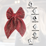 Load image into Gallery viewer, Hair Bow For Women/Girls Pack of 1 Maroon Colour