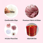 Load image into Gallery viewer, Hair Bow Flower Hair Clips for Kids & Women Pack of 4